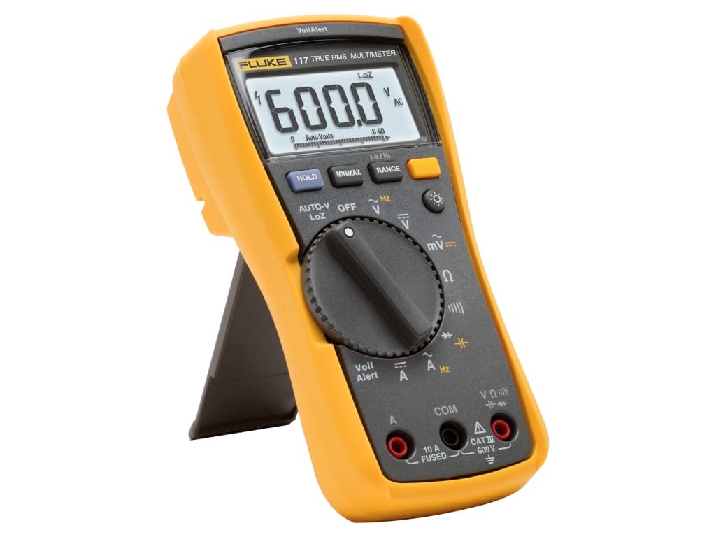 Fluke 117 True-RMS AC/DC Electrician Multimeter w/Non-Contact Voltage Detection