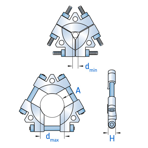 SKF TMMS 380 Tri-section pulling plate to avoid bearing damages